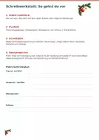 Vorschau - Arbeitsblätter - Geschichte schreiben/ fortsetzen Weihnachten - Seite 1