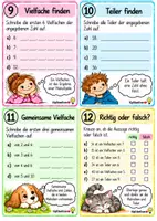 Vorschau - Aufgabenkarten - Vielfache und Teiler – 32 Aufgabenkarten - Seite 2