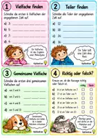 Vorschau - Aufgabenkarten - Vielfache und Teiler – 32 Aufgabenkarten - Seite 1