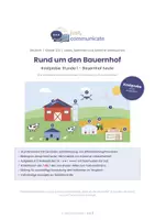 Vorschau - Stundenentwürfe - Kostprobe: Rund um den Bauernhof Klasse 3/4: Unterrichtsreihe für 8 Stunden (Deutsch/DaZ) - Deckblatt