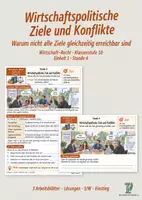 Vorschau - Stundenentwürfe - Wirtschaftspolitische Ziele und Konflikte | Wirtschaft–Recht Klasse 10 - Deckblatt