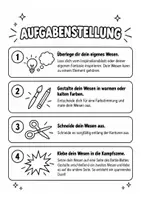 Vorschau - Mal- und Bastelvorlagen - Warme und kalte Farben - Kampf der Fantasiewesen! - Seite 3