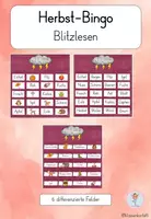 Vorschau - Spiele - Bingo - Blitzlesen - Partnerlesen - Herbst - Deckblatt
