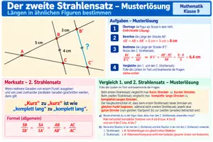 Vorschau - Arbeitsblätter - 2. Strahlensatz- Längen in ähnlichen Figuren bestimmen - Seite 1