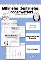 Vorschau - Arbeitsblätter - Millimeter, Zentimeter, Donnerwetter! Miniheft - Deckblatt