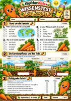 Vorschau - Test - Die Karotte Wissenstest & Zusatzaufgabe Sachunterricht - Seite 1