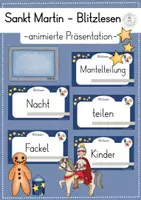 Vorschau - Präsentationen/Tafelbilder - Blitzlesen (animierte Präsentationen) - wachsendes Materialpaket - Seite 1