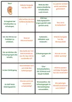 Vorschau - Spiele - Gehör | Quiz | Rätsel | Spiel | Unterrichtsmaterial | Biologie | Klasse 5-8 | mit Lösungen - Seite 1