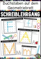 Vorschau - Arbeitsblätter - Buchstaben am Geometriebrett - Schreiblehrgang in Druckbuchstaben - Deckblatt