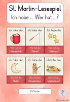 Vorschau - Spiele - Sankt Martin - Ich habe... Wer hat...? - Lesespiel - Deckblatt