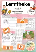 Vorschau - Arbeitsblätter - Lerntheke Deutsch: Herbst (Kl.2) - Deckblatt