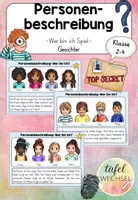 Vorschau - Arbeitsblätter - Materialpaket/Bundle: Personenbeschreibung (Kl.2-4) - Seite 1