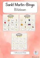 Vorschau - Spiele - Bingo - Blitzlesen - Partnerlesen - Sankt Martin - Deckblatt