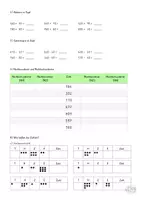 Vorschau - Arbeitsblätter - Mathe Klasse 3 Zahlenraum 1000 und Divison mit und ohne Rest - Seite 2
