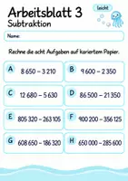 Vorschau - Arbeitsblätter - Wiederholung Mathematik Klasse 4 | Mathematik Klasse 4 | 10 Arbeitsblätter als PDF - Seite 3