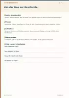 Vorschau - Arbeitsblätter - Geschichte schreiben/fortsetzen Klasse 6/7 - Seite 1