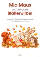 Vorschau - Bildkarten - 🍂Kamishibai Herbst: Mia Maus und der große Blätterwirbel – Mitmachgeschichte für den Kindergarten - Seite 1