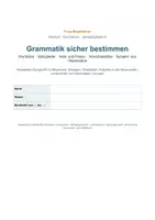 Vorschau - Arbeitsblätter - Wortarten, Satzglieder, Aktiv/Passiv, Adverbialsätze, Subjekt- und Objektsätze Grammatik Klasse 6 Trainingsheft mit Lösungen Klasse 6 - Seite 1