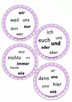 Vorschau - Spiele - Blitzlesespiel - Finde den Zwilling - Funktionswörter - Seite 3