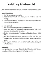 Vorschau - Spiele - Blitzlesespiel- Finde den Zwilling - Stufe 6 - (Zebra Lehrwerk) - Seite 1