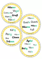 Vorschau - Spiele - Blitzlesespiel- Finde den Zwilling - Stufe 6 - (Zebra Lehrwerk) - Seite 3