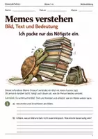 Vorschau - Arbeitsblätter - Memes verstehen – Arbeitsheft Klasse 5–6 - Deckblatt
