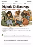 Vorschau - Arbeitsblätter - Digitale Zivilcourage – Arbeitsheft Klasse 5–6 - Deckblatt