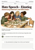 Vorschau - Arbeitsblätter - Hate Speech – Einstieg Arbeitsheft Klasse 5–6 - Deckblatt