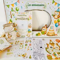 Aperçu - Affichage - Kit anniversaire Loutre (décos, activités, photobooth ...) - Page 1
