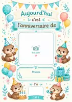 Aperçu - Affichage - Kit anniversaire Loutre (décos, activités, photobooth ...) - Page 2