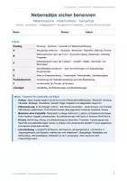 Vorschau - Arbeitsblätter - Nebensatzarten & Adverbialsätze benennen Temporal-, Kausal-, Konzessivsatz Grammatik Klasse 6 Trainingsheft mit Lösungen Klasse 6 - Seite 1