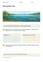 Vorschau - Arbeitsblätter - Arbeitsheft: Ökosystem See – Quiz & Lerncheck - Seite 1