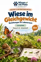 Vorschau - Arbeitsblätter - Arbeitsheft: Ökosystem Wiese – Beziehungen im Lebensraum – Lernzirkel - Deckblatt
