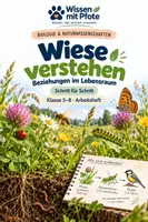 Vorschau - Arbeitsblätter - Arbeitsheft: Ökosystem Wiese – Beziehungen im Lebensraum – Schritt für Schritt verstehen - Deckblatt