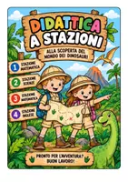 anteprima - Esercizi - Dino Stations – didattica a stazioni |Ripasso Classe terza - Pagina di copertina
