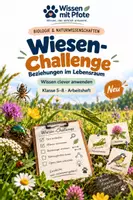 Vorschau - Arbeitsblätter - Arbeitsheft: Ökosystem Wiese – Beziehungen im Lebensraum – Challenge - Deckblatt