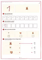 Vorschau - Stationenlernen - Ziffern schreiben lernen Klasse 1 GRATIS Leseprobe | Zahlen nachspuren 1–10 | Jahrmarkt | kostenlos - Seite 3