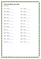 Vorschau - Arbeitsblätter - Rechenheft Klasse 3 – Wiederholen & Üben, Fit für Klasse 4 (21 Seiten mit Lösungen) - Seite 3