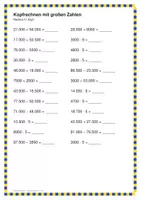 Vorschau - Arbeitsblätter - Rechenheft Klasse 4 – Wiederholen & Üben, Fit für Klasse 5 (21 Seiten mit Lösungen) - Seite 3