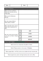Vorschau - Arbeitsblätter - HARRIET TUBMAN – Steckbrief: Englisch Arbeitsblatt Biografie & Leseverstehen - Seite 3