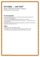 Vorschau - Spiele - Ich habe … wer hat? Herbst – Das kleine Einmaleins (Klasse 2) – Kartenspiel für die ganze Klasse - Deckblatt