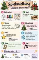 Vorschau - Spiele - Weihnachten Leiterspiel mit BildWortkarten VKL mit Herz - Seite 1