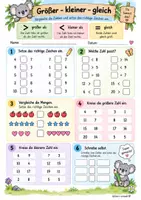 Vorschau - Arbeitsblätter - Größer-Kleiner-Gleich 1.- 2. Klasse - Seite 1