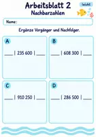 Vorschau - Arbeitsblätter - Fördermaterial Mathematik Klasse 4 | Mathematik Klasse 4 | 10 Arbeitsblätter als PDF - Seite 2