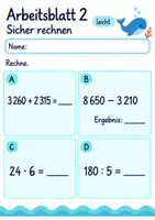 Vorschau - Arbeitsblätter - Übertritt Mathematik Klasse 4 | Mathematik Klasse 4 | 10 Arbeitsblätter als PDF - Seite 2