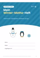 Vorschau - Arbeitsblätter - Winter-Mathe Klasse 1 – Zahlenraum 20 - Seite 1