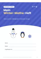 Vorschau - Arbeitsblätter - Winter-Mathe Klasse 2 | Zahlenraum 100 + Lösungen - Seite 1