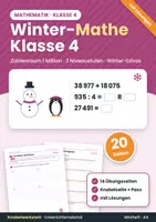 Vorschau - Arbeitsblätter - Winter-Mathe Klasse 4 – große Zahlen - Deckblatt