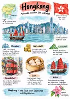 Vorschau - Arbeitsblätter - Lernplakat + Arbeitsblätter zum Thema "Hongkong" + Lösung & MP3 + Mindmap + Infografik - Seite 1
