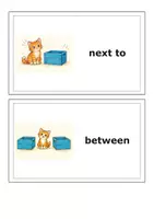 Vorschau - Poster - Prepositions of Place – 6 englische Bild-Wortkarten zu Ortspräpositionen - Seite 3